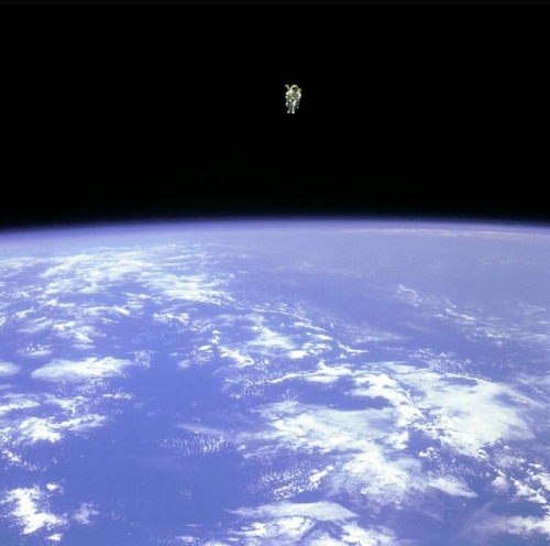 space-pics:“Wait… Where is Bruce ?” The white dot on the pic...