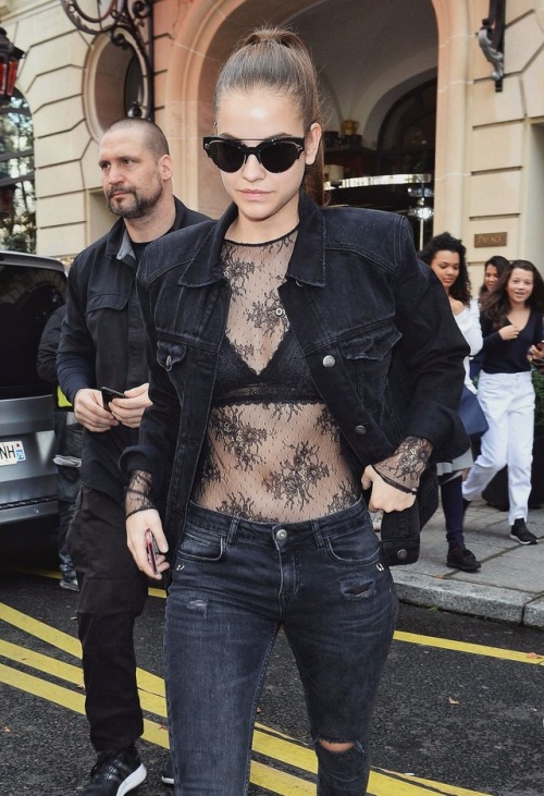 luxuryfashionstylee:Baby barbara out in paris.