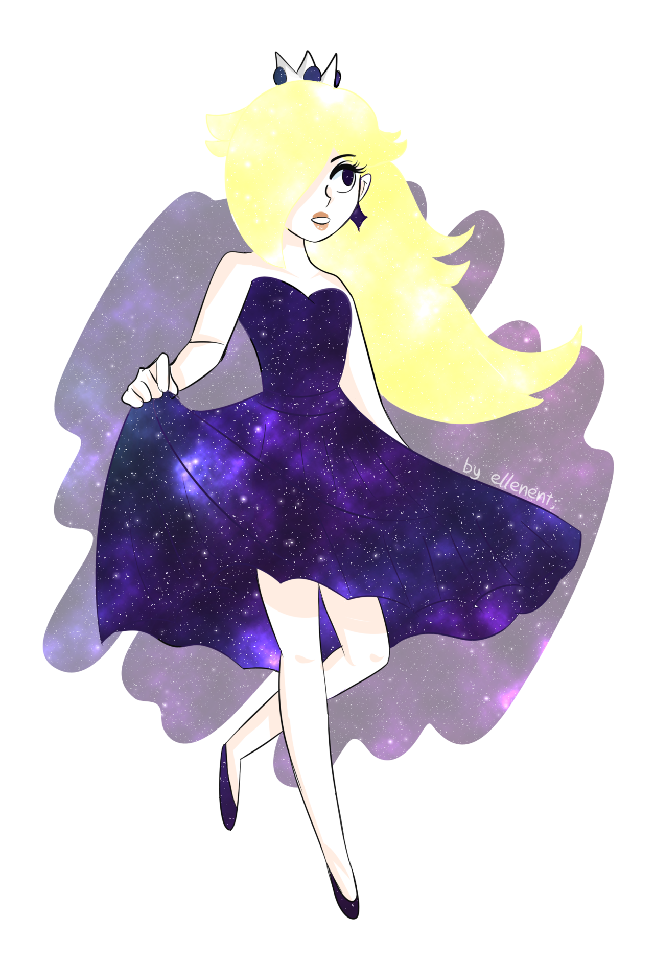 Super Rosalina Galaxy Galaxy Peach Galaxy Ellen S Art