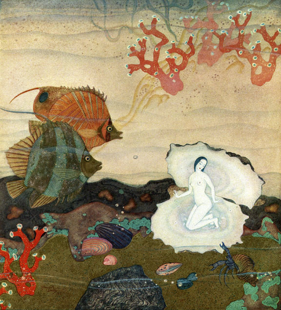 Birth of the Pearl, from The Kingdom of the Pearl, Edmund Dulac