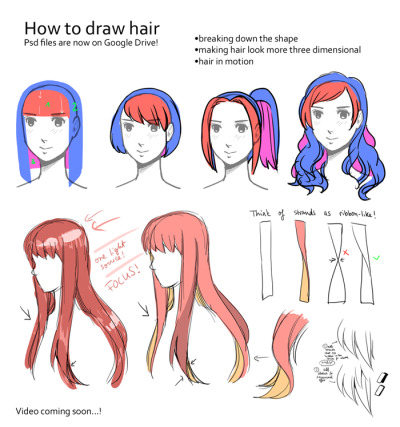 How To Draw Hair Tumblr