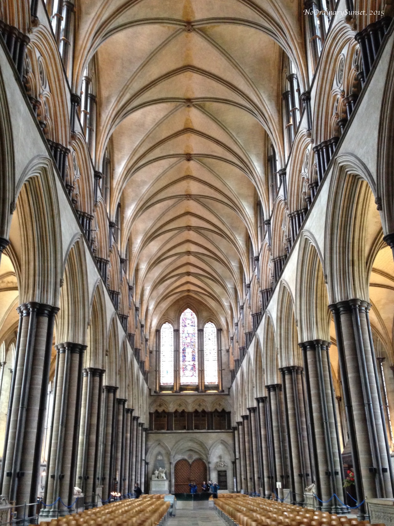 No Ordinary Sunset - Nave in Salisbury Cathedral Salisbury, England