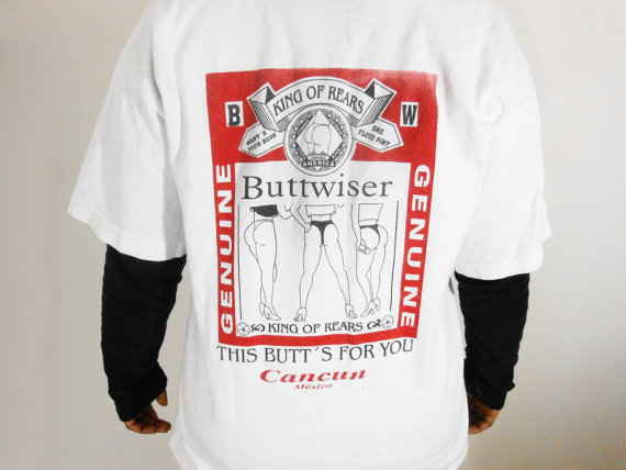 vintage buttwiser shirt