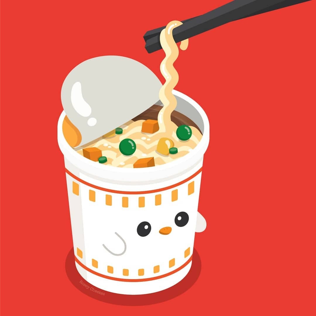 Featured image of post Cup Noodle Drawing frantically searches for law in the background