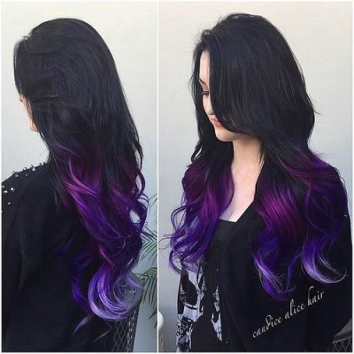 Purple Dip Dyed Tumblr