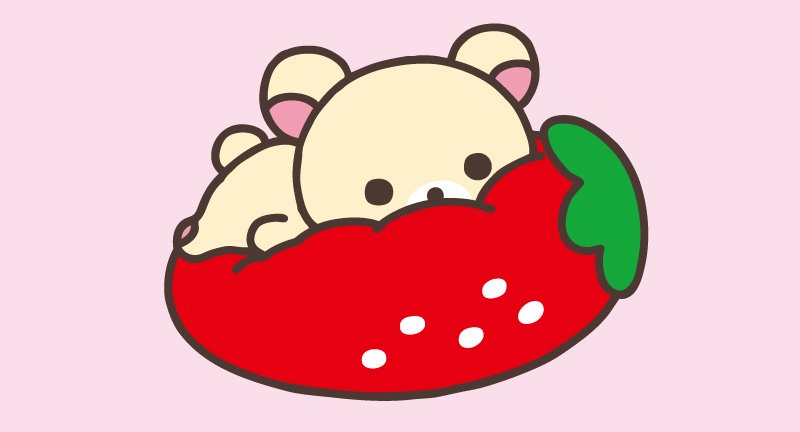 rilakkuma strawberry cat