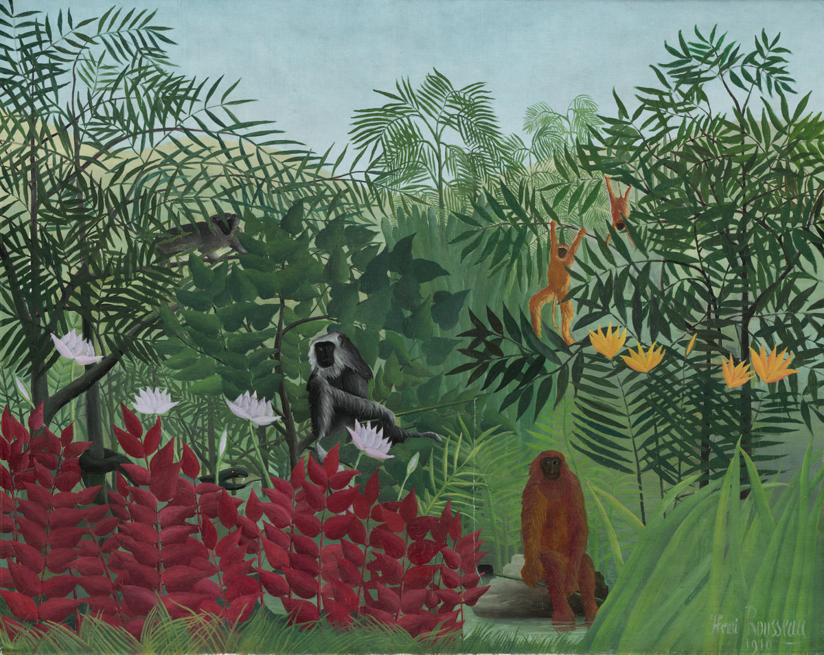 ArtMastered — Henri Rousseau, Tropical Forest With Monkeys,...