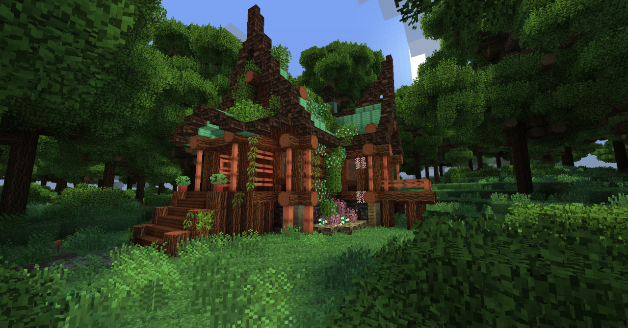 Mikey's Mindcraft — Minecraft log cabin! So I have been playing...