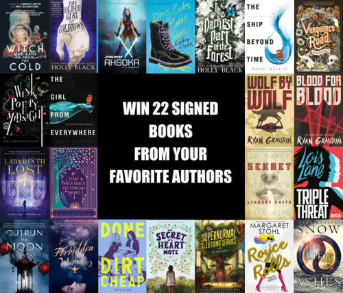 I put together a giant YA giveaway* for you guys. 22 signed YA...