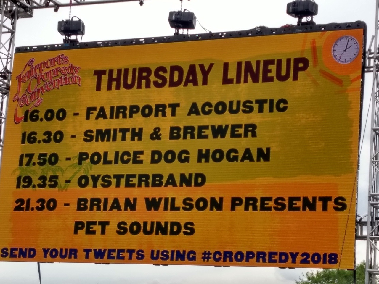 <p>For those of you who have seen us this summer, you will know that we have had an awesome time playing around the UK at a load of gigs and festivals, including playing at the inimitable Fairport’s Cropredy Convention where we were really lucky to be on the bill with some incredible acts! If you want to hear what we thought of each one, then check back here for the Smith and Brewer summer review. </p>