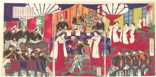 met-asian:西国諸将鎮静天杯賜ル之図|Illustration of the Commanders who...