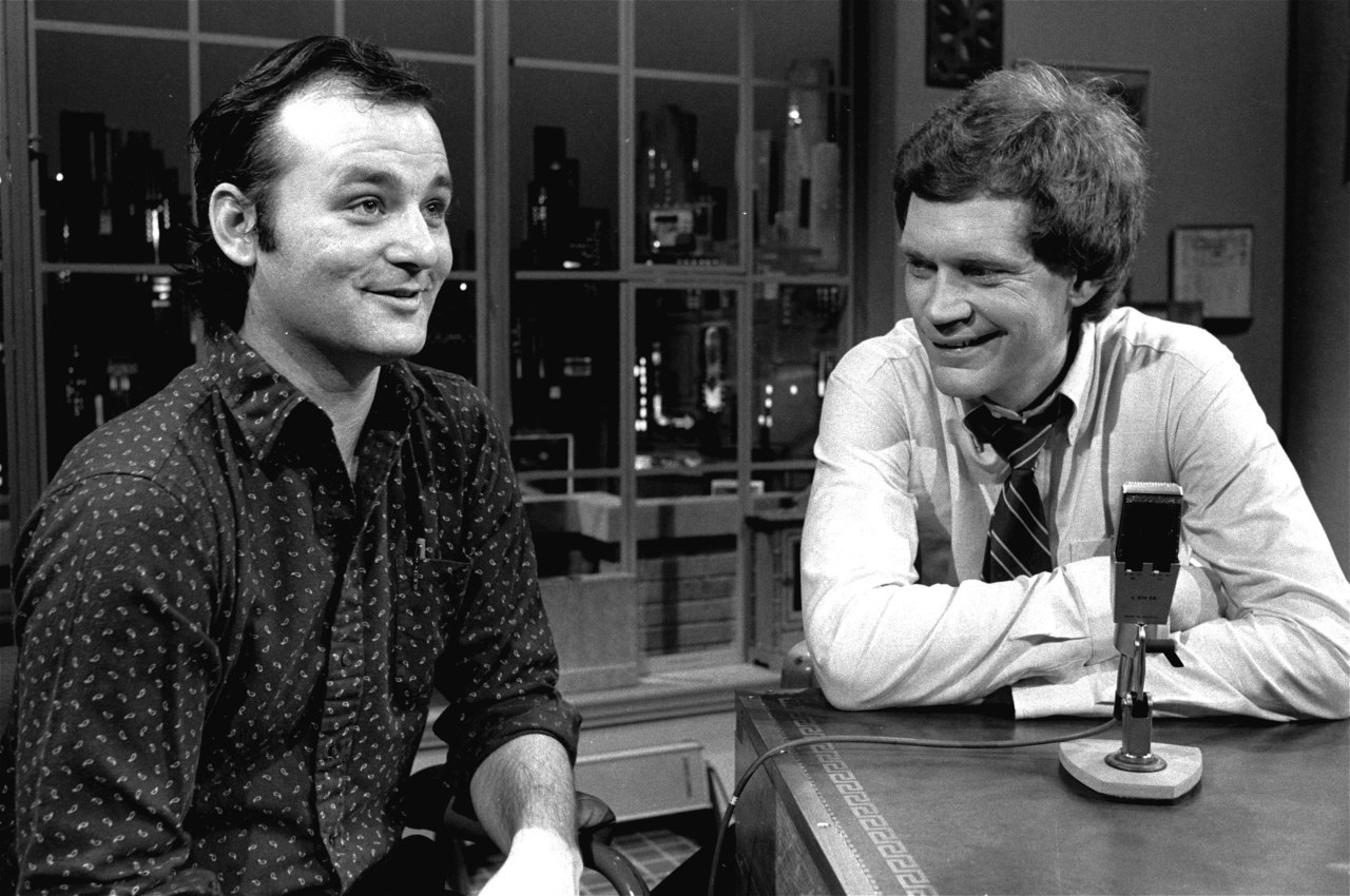 Bill Murray and David Letterman, February 1, 1982