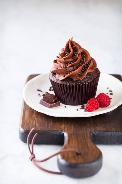 chocolatecravingclub:Chocolate Cupcakes with Chocolate...