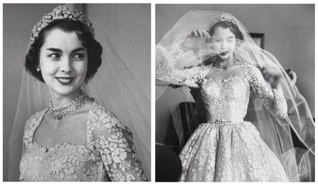 Norman Hartnell model turned duchess Jane McNeill... - Vintage Brides