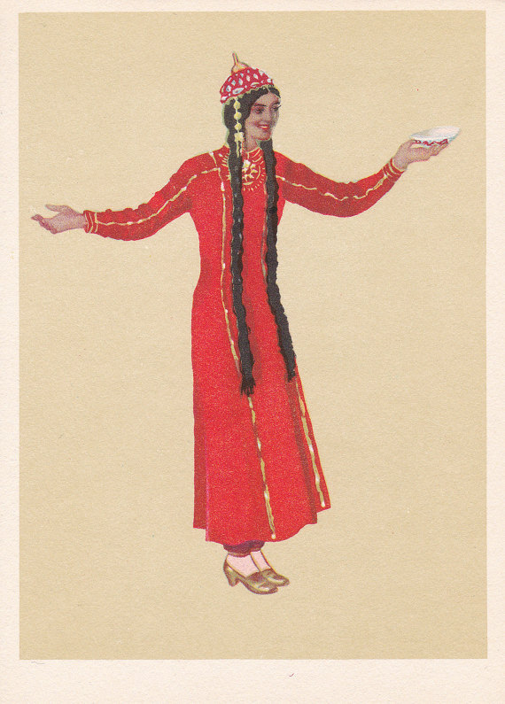 Turkmenistan traditional dance postcard (1957)
Listed on Etsy: http://ift.tt/2jBlS5I