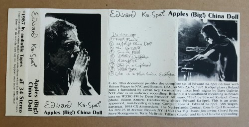 vinyl-and-cassettes:Edward Ka-Spel - Apples (Big!) China Doll...