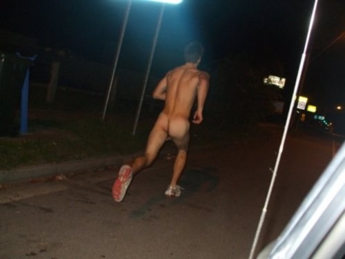 What is it about a butt-naked guy just running down the street? :)