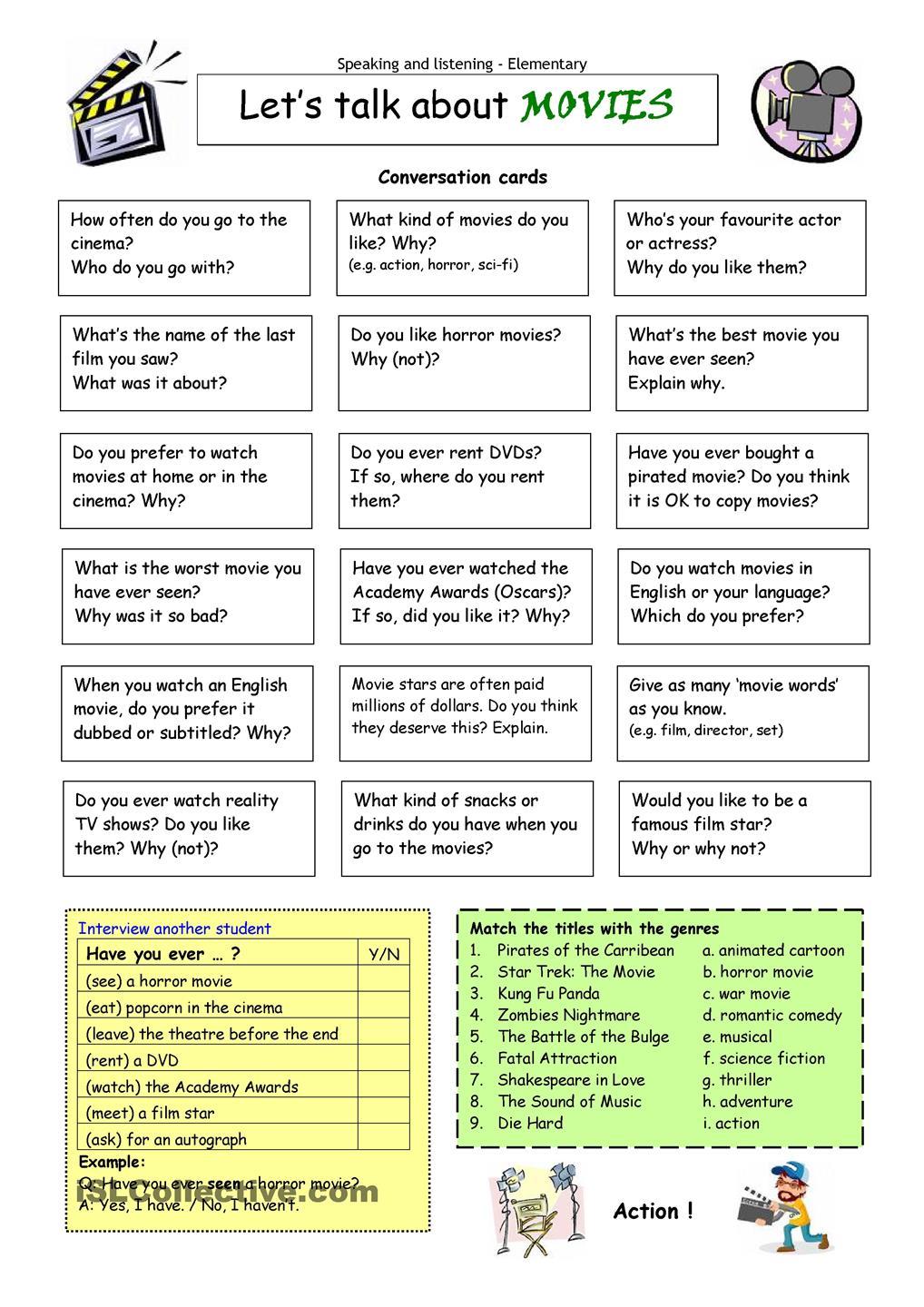 the source Other ‘Let’s talk about…’ worksheets:... - Teaching English