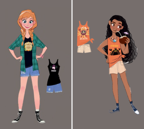 The Princesses from Ralph Breaks the Internet.Character designs...