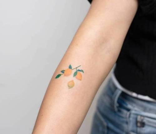Small lemon temporary tattoo get it here 