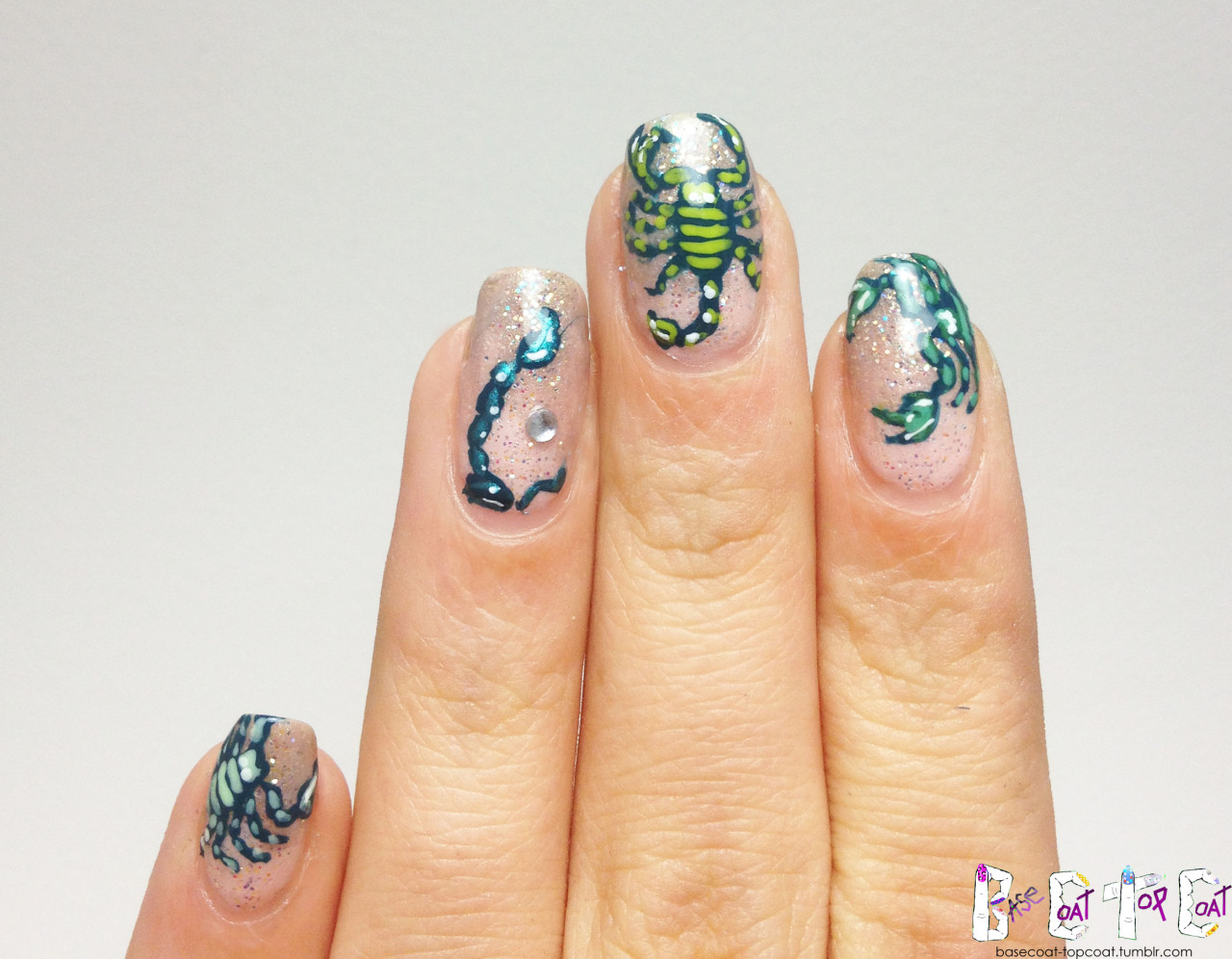 Scorpio Themed Nails - wide 7