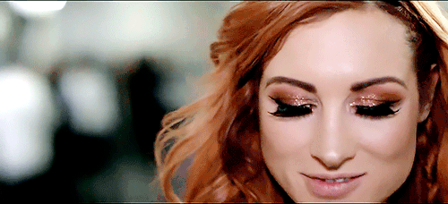 Image result for becky lynch makeup gif