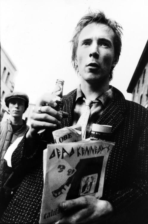 Johnny Rotten with California Uber Alles EP by Dead Kennedys