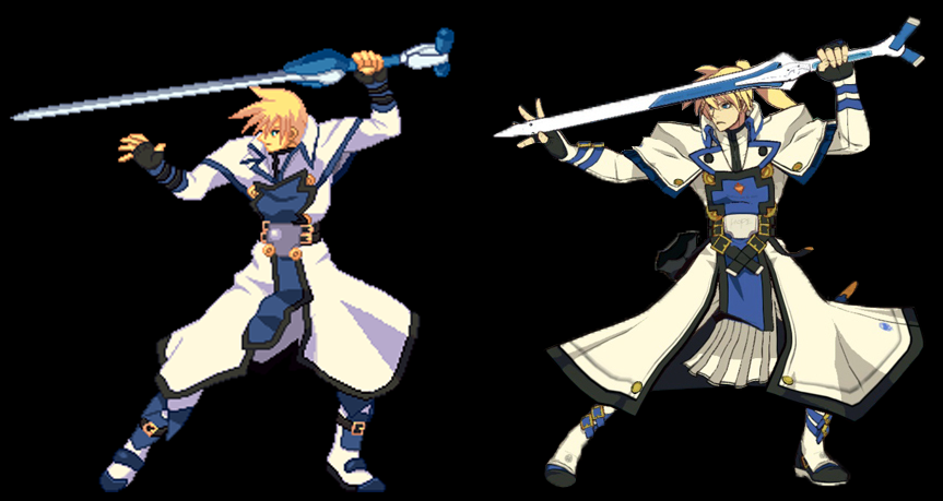 Trying to illustrate the cause of the perceived stumpiness in Ky’s new design by directly comparing GGXX Ky with GGXrd Ky, side-by-(your)-side. (hehe ^^) (fig. a). Overall, the frame/skeleton of his...