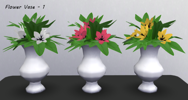 Pihe89 — The Sims 4 - Recolored Flower Vase CC Flower Vase...