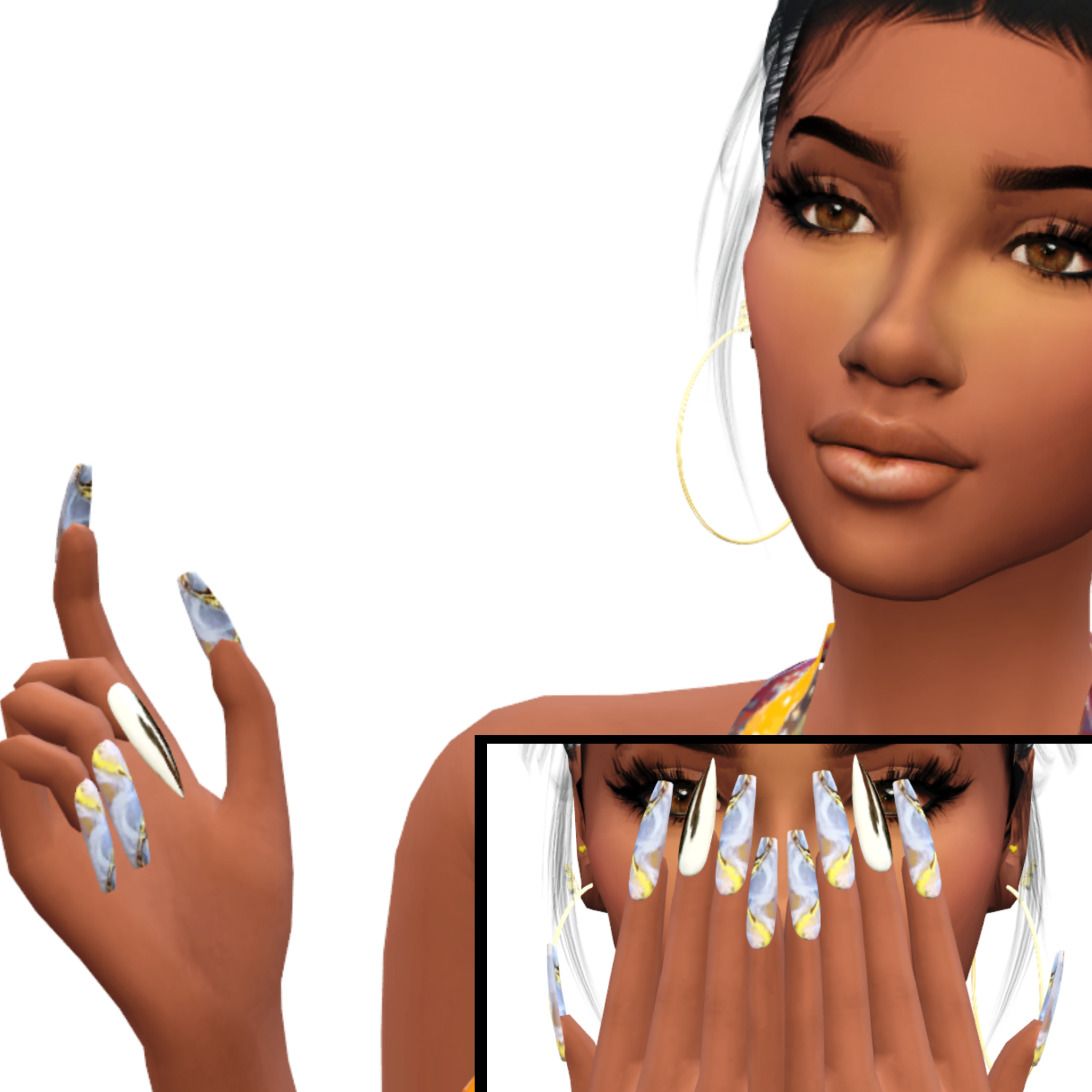  sims  4  nails on Tumblr 