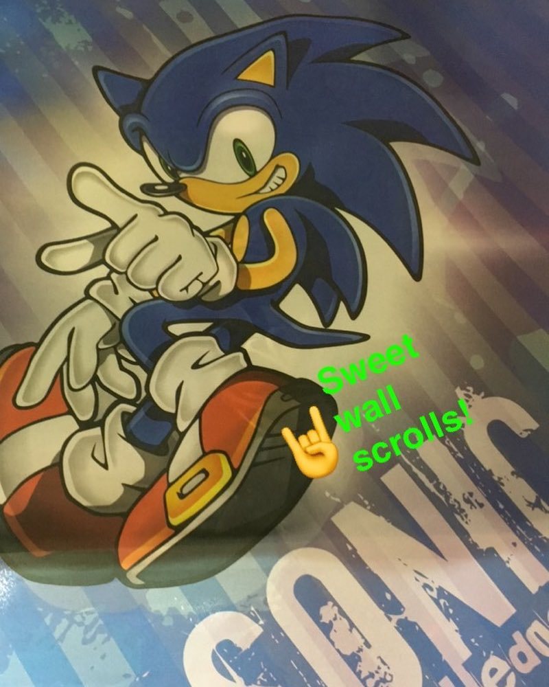 Untitled — #sonic #wallscrolls @texastoyzz decorate the...