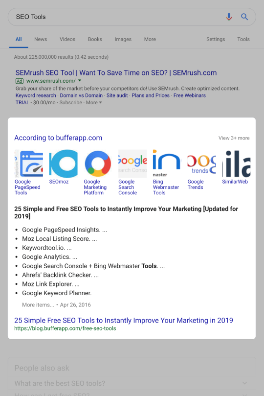 SEO Tools – Featured snippet SEO Tools – Featured snippet