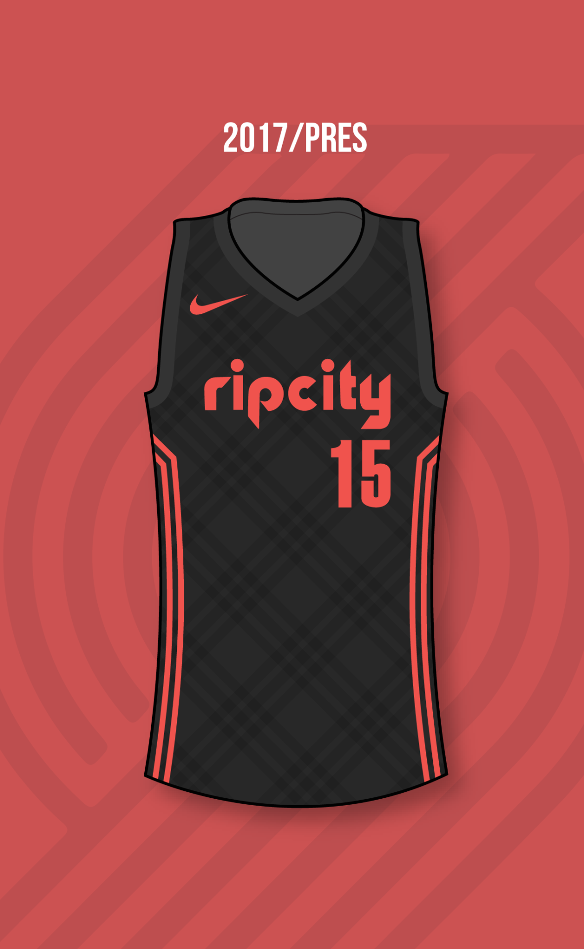 rip city black jersey