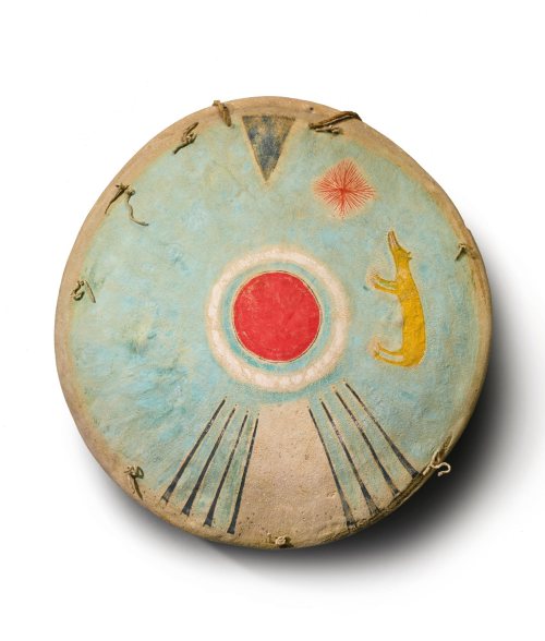 anne-sophie-tschiegg:Comanche Painted Hide Shield , 19th...