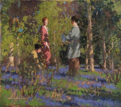 impressionism-art:Picking Bluebells (?)George Henry