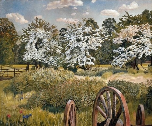 Stanley Spencer Spencer british artists artistes britanniques arbres trees peinture painting huile sur toile oil on canvas art moderne modern art
