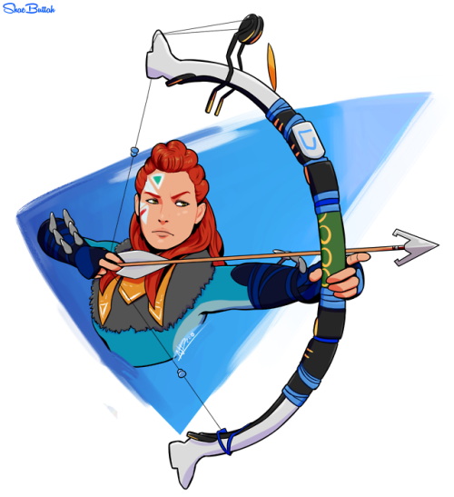 Aloy fanart art © ShaeButtah