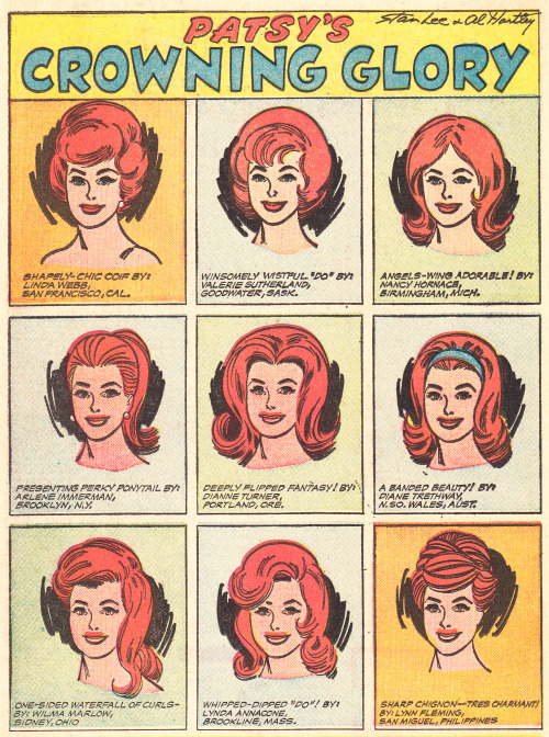  vintage patsy walker vintage hair comics vintage comics 1960s 1964