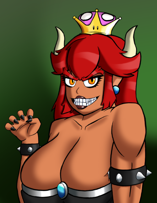 Look guys! I somehow actually managed to draw Bowsette before...