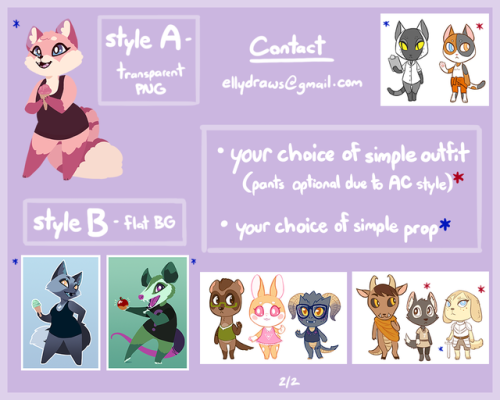 yoccu:✨Animal Crossing inspired commissions are open! ✨You can...