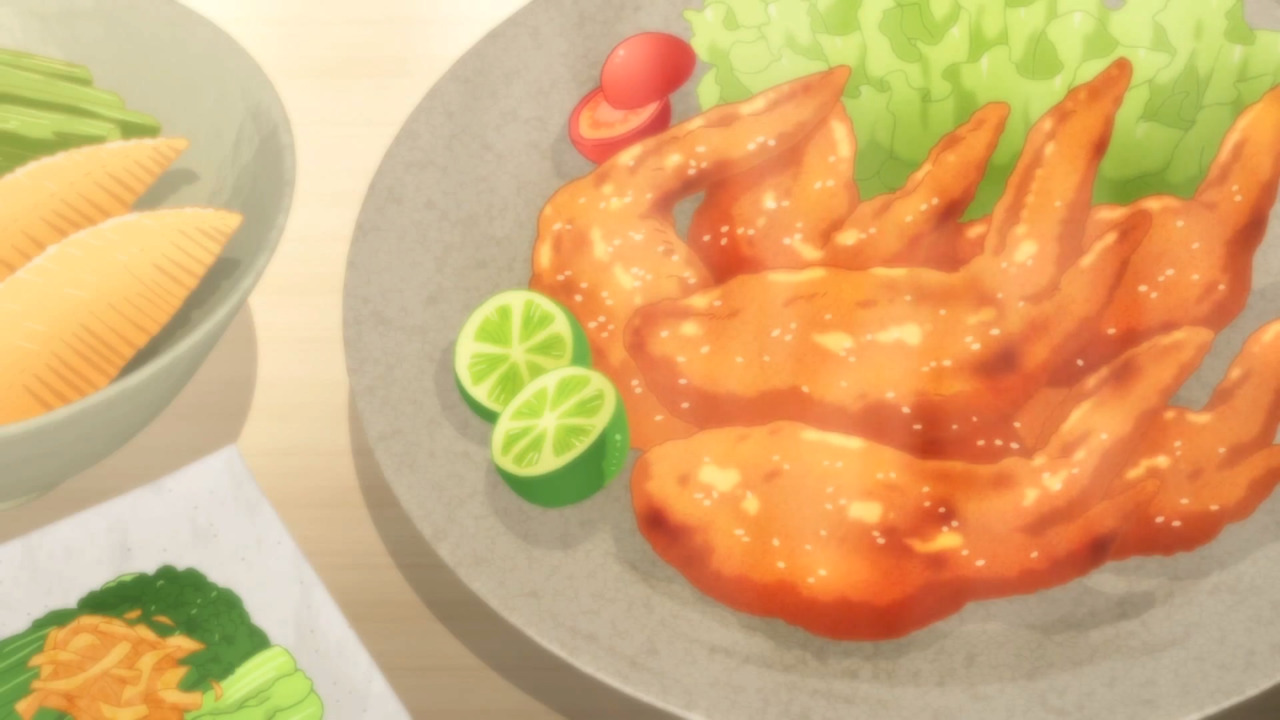 Itadakimasu Anime Fried Chicken Wings Koufuku Graffiti Episode 12