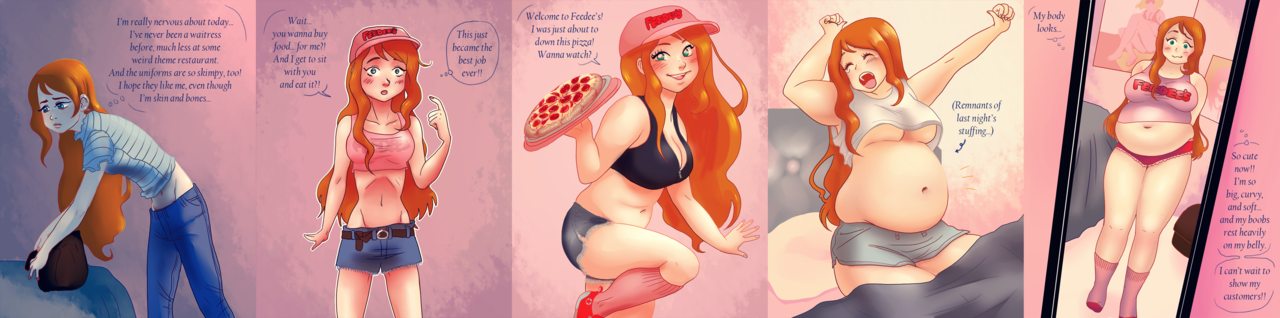 Anime weight gain comic