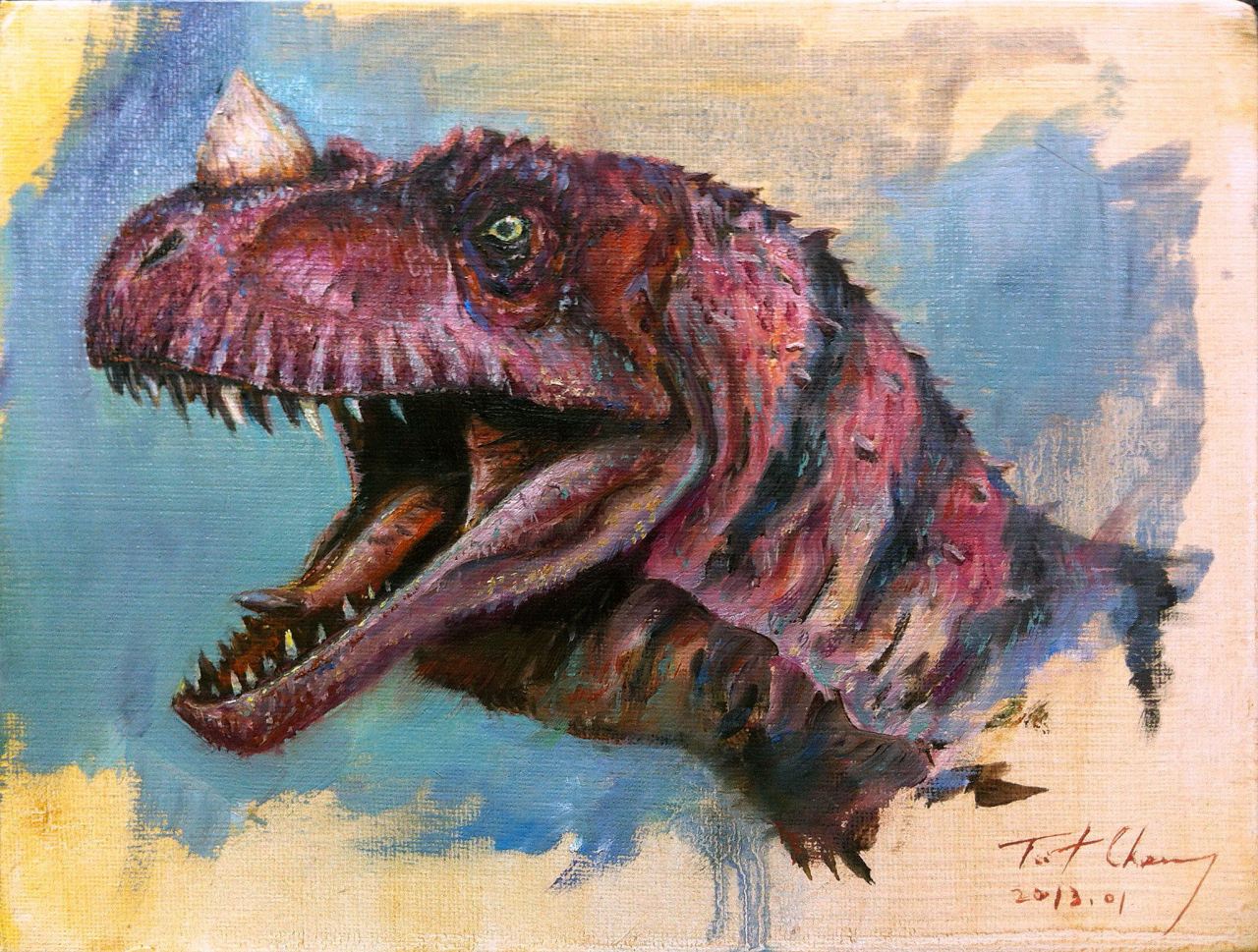 dinosaur painting art