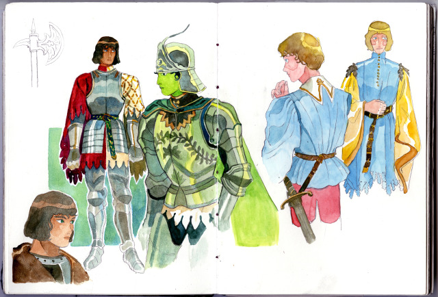 I scanned some sketchbook pages !