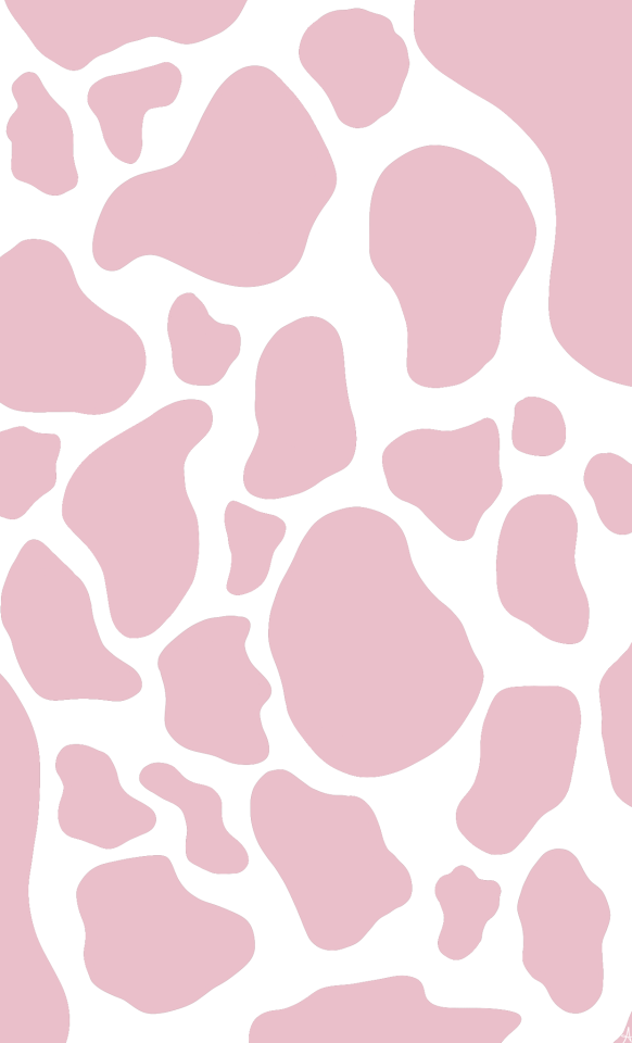 Cute Aesthetic Iphone Pink Cow Print Wallpaper - canvas-nexus