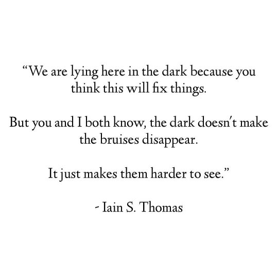 The Bandages Are Made Of Shadows, from the I Wrote This For You Book...