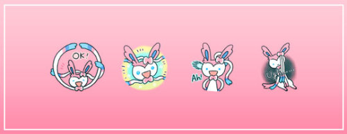 corsolanite:✨  Project Eevee Pokémon Line stickers ✨