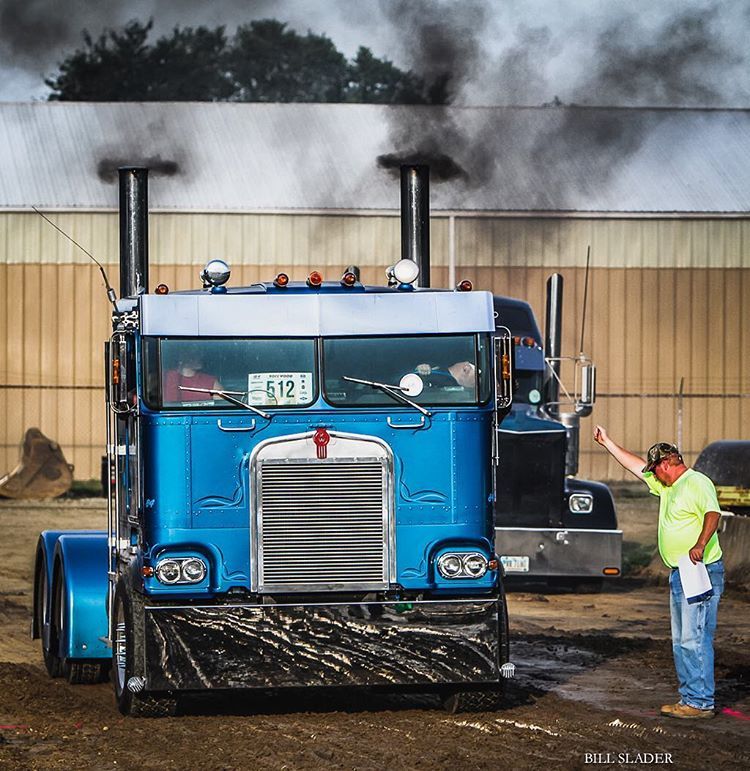 Bill Slader  Semi Truck Drag Racing  at Outville Power Show 