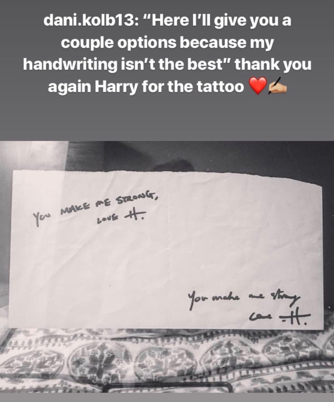 Harry Styles Handwriting On Tumblr