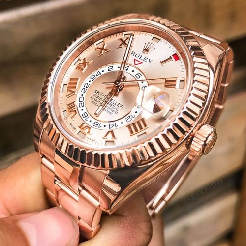 crmjewelers:Rolex Sky-Dweller! The rose gold monster! Cop or...